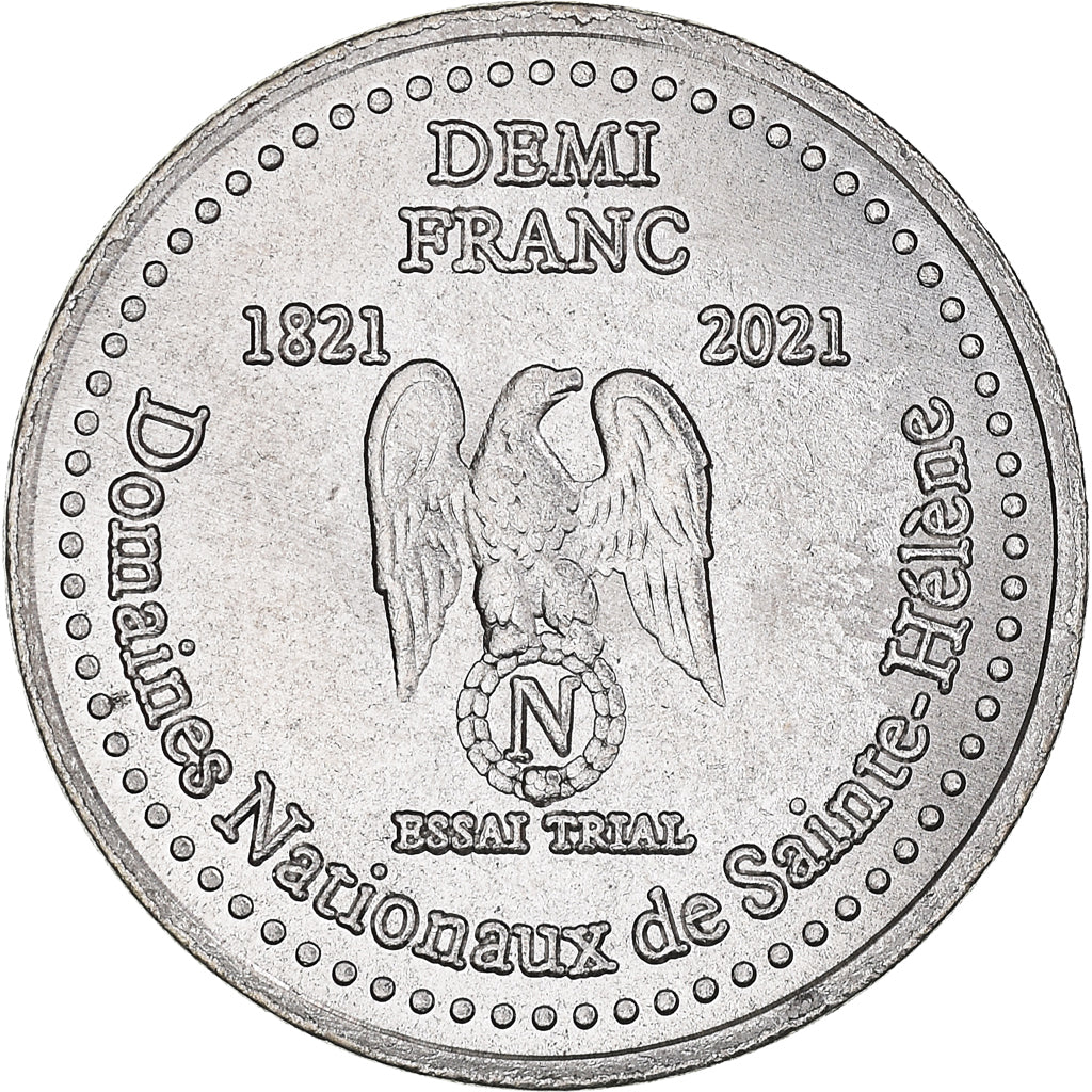 Munten, Frankrijk, Essai fantaisie, 50 Centimes, 2021, ST Hélène.Napoléon