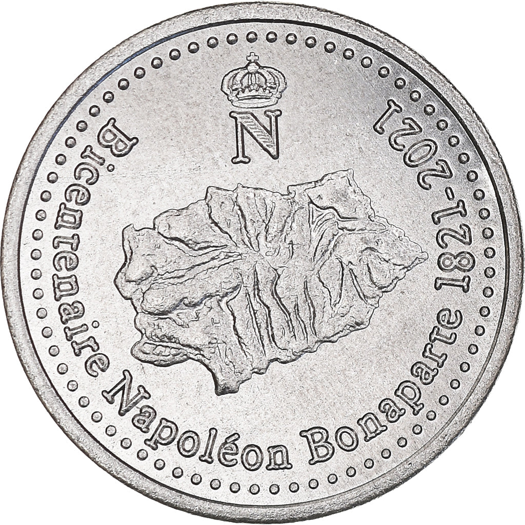Coin, France, Essai fantaisie, 5 Centimes, 2021, ST Hélène.Napoléon, MS(63)