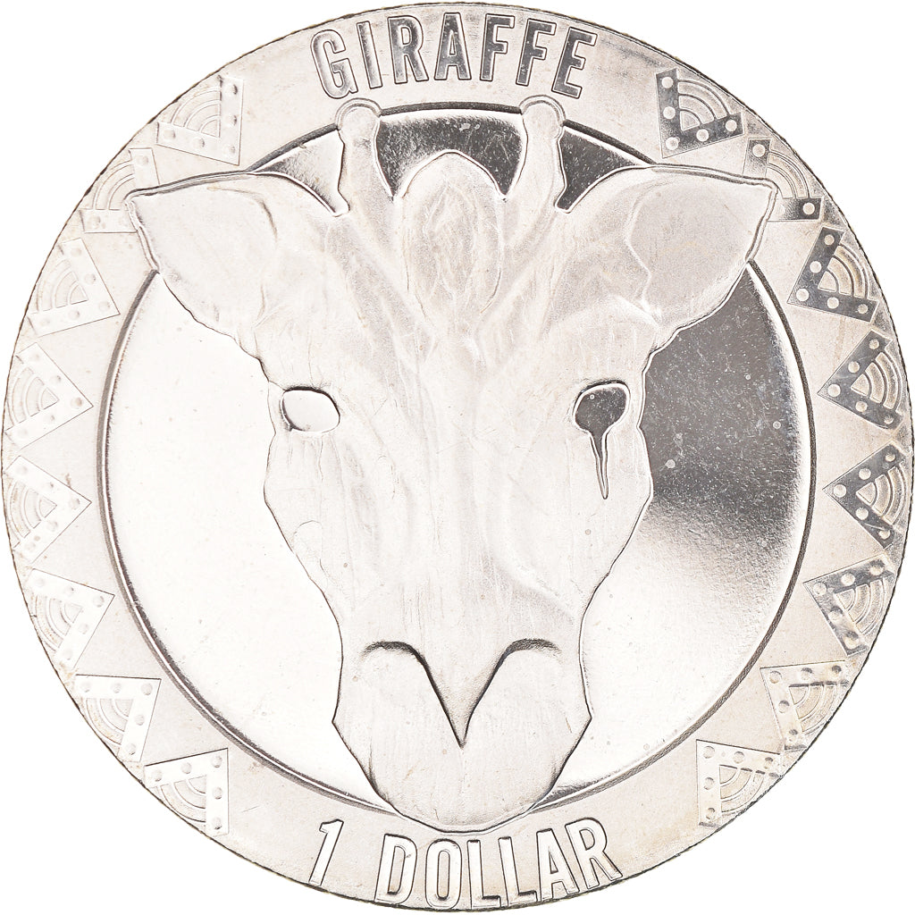 Münze, Sierra Leone, Girafe., Dollar, 2022, UNZ, Kupfer-Nickel
