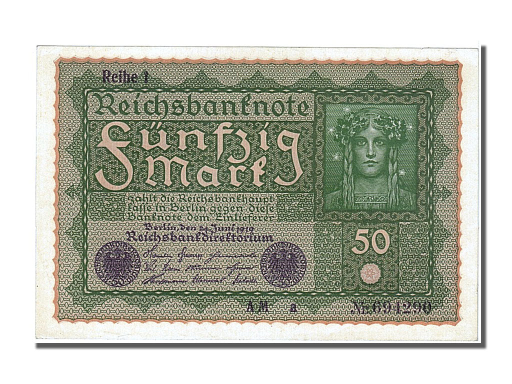 Billet, Allemagne, 50 Mark, 1919, 1919-06-24, NEUF