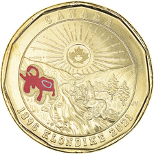 Coin, Canada, 125e anniversaire de la ruée vers l'or du Klondike, Dollar, 2021