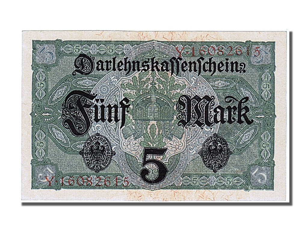 Banconote, Germania, 5 Mark, 1917, 1917-08-01, FDS