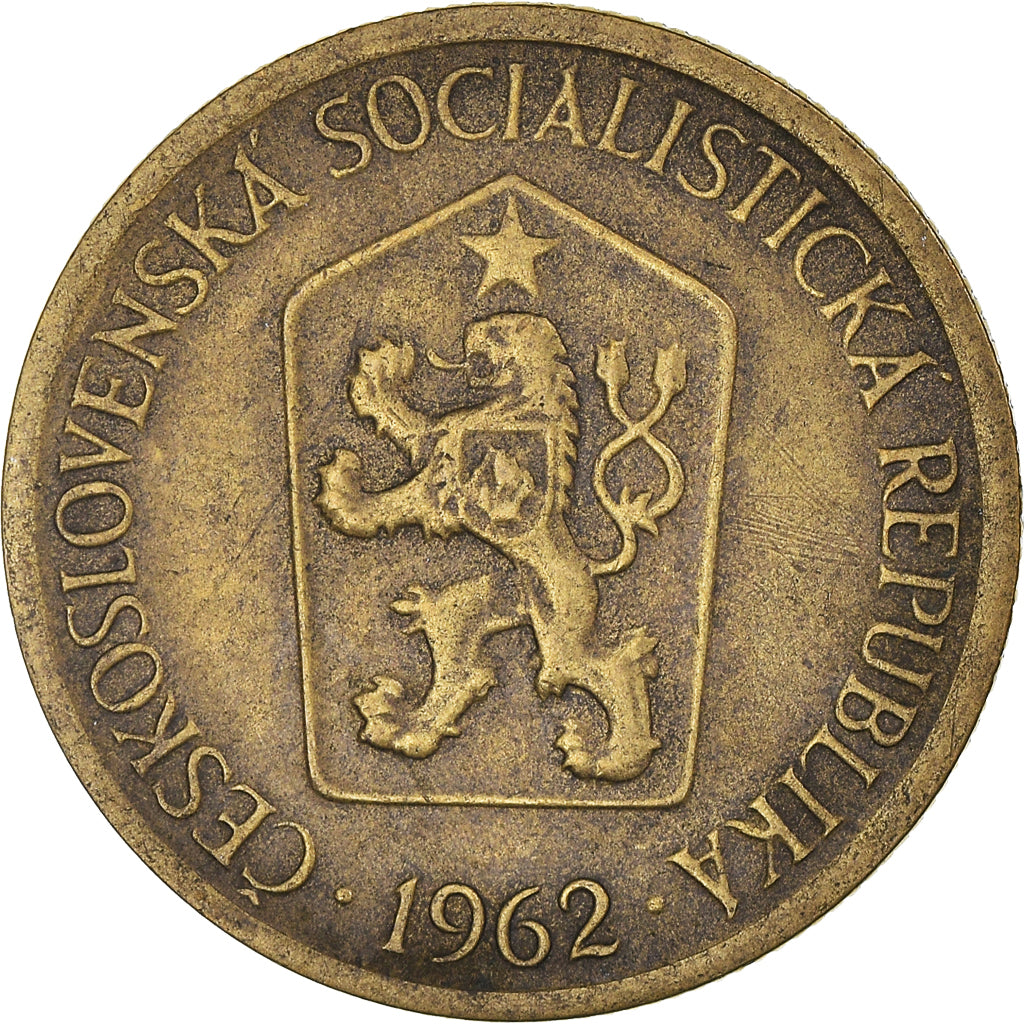 Coin, Czechoslovakia, Koruna, 1962, VF(30-35), Aluminum-Bronze, KM:50