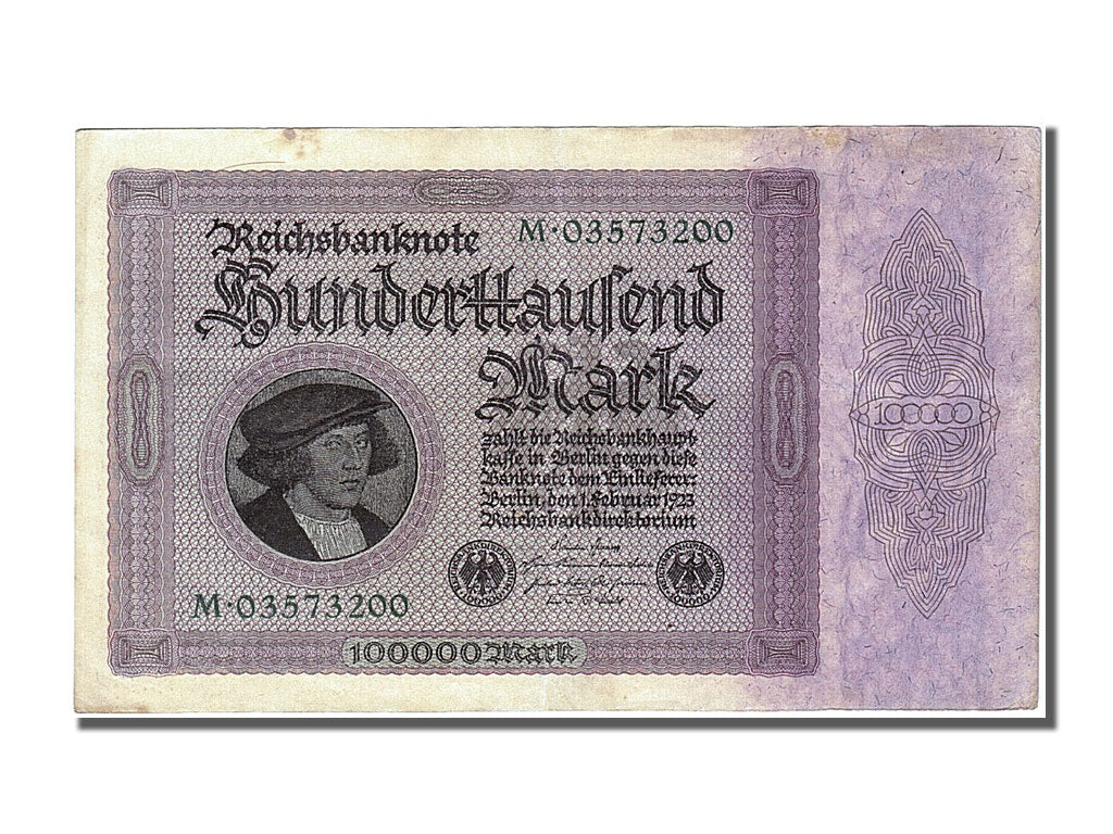 Banknote, Germany, 100,000 Mark, 1923, 1923-02-01, AU(50-53)