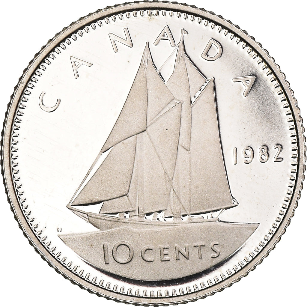 Coin, Canada, Elizabeth II, 10 Cents, 1982, Royal Canadian Mint, Ottawa, BE