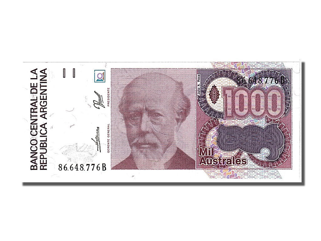 Banconote, Argentina, 1000 Australes, 1988, FDS