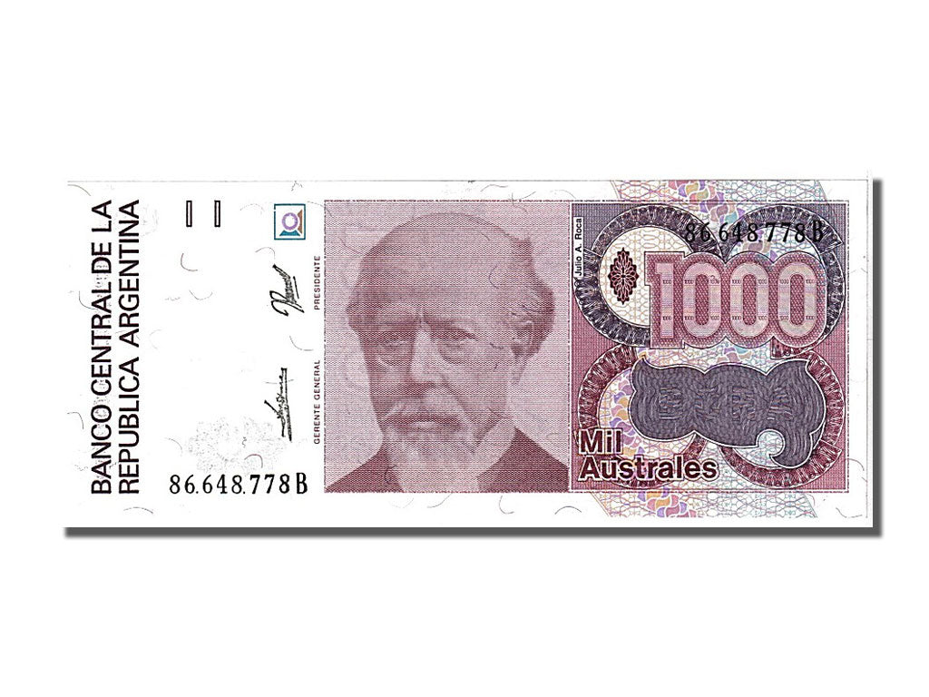 Banconote, Argentina, 1000 Australes, 1988, FDS
