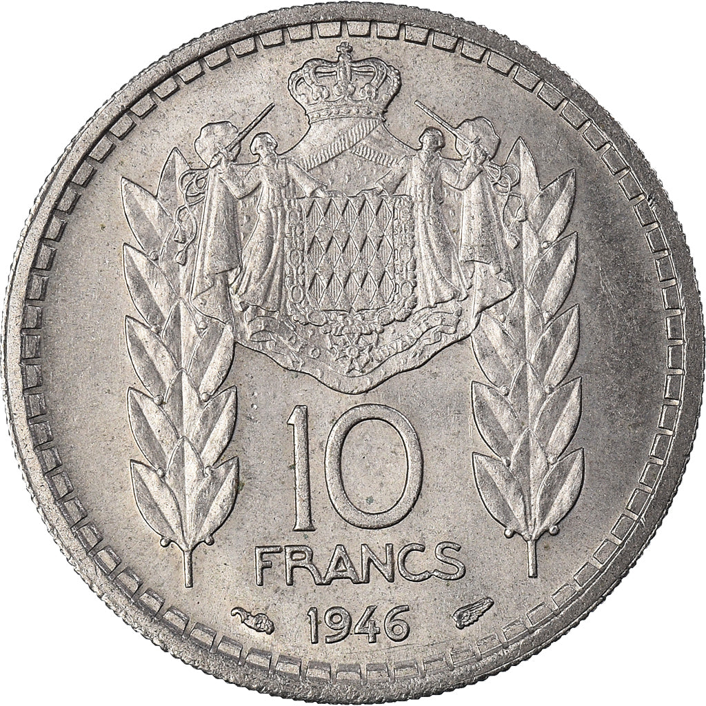 Monnaie, Monaco, Louis II, 10 Francs, 1946, Paris, TTB, Cupro-nickel