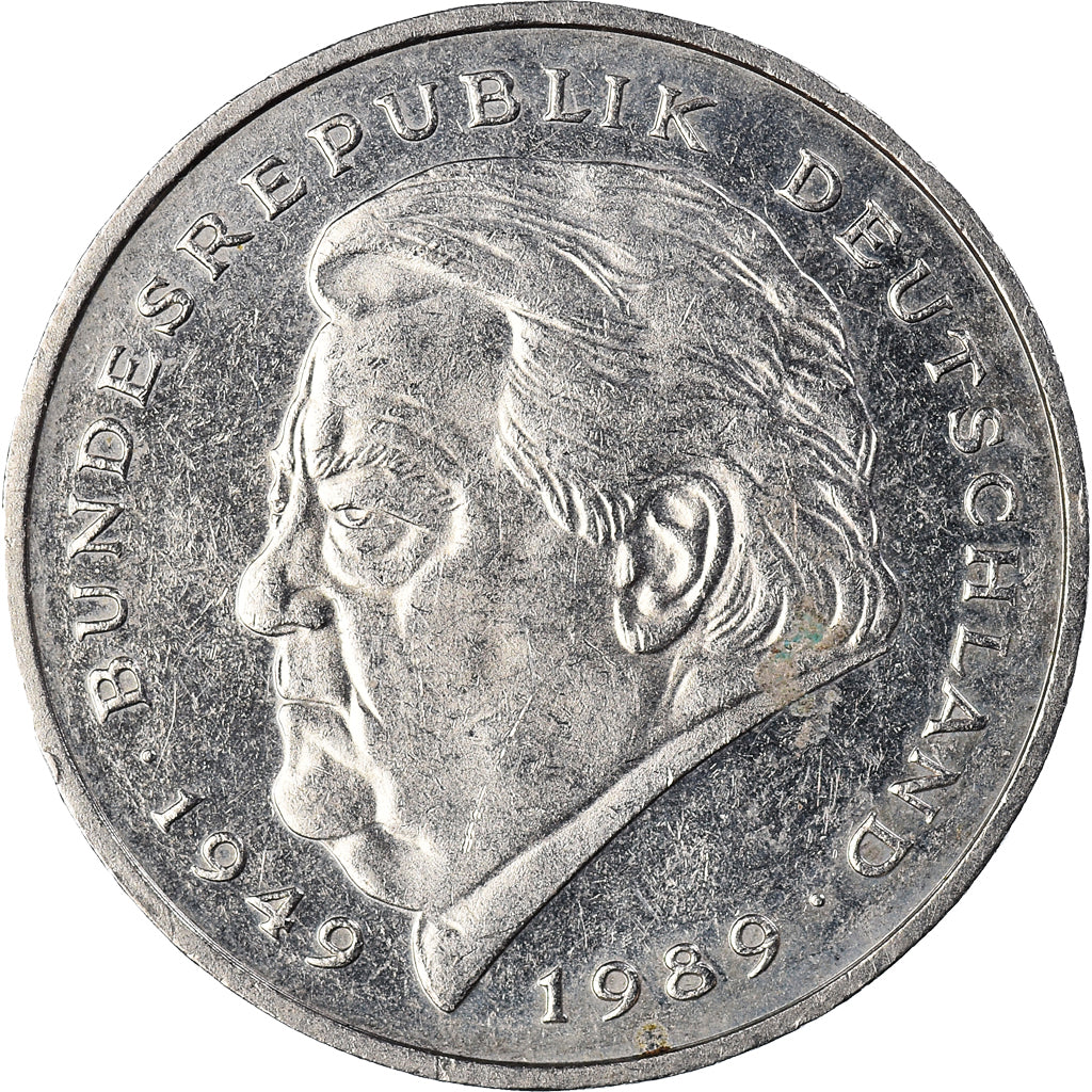 Coin, GERMANY - FEDERAL REPUBLIC, 2 Mark, 1994, Munich, EF(40-45), Copper-Nickel