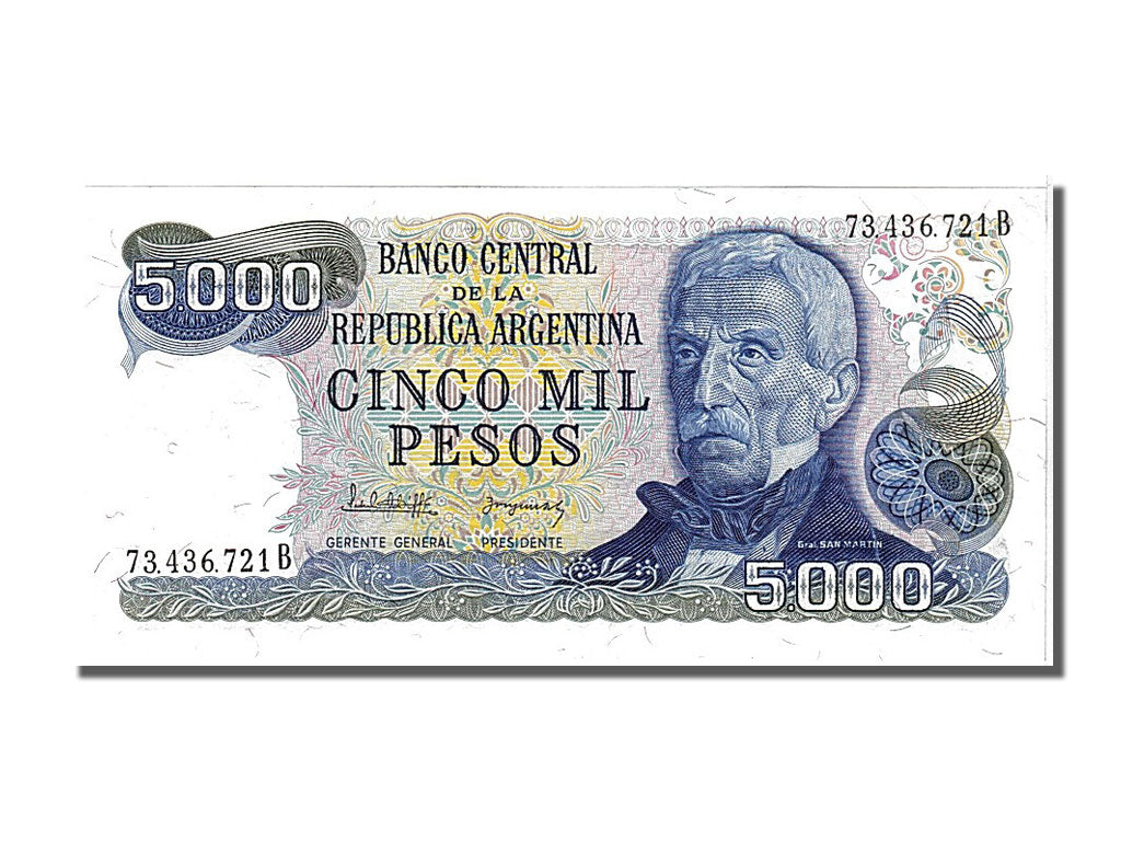 Banknote, Argentina, 5000 Pesos, 1976, UNC(65-70)