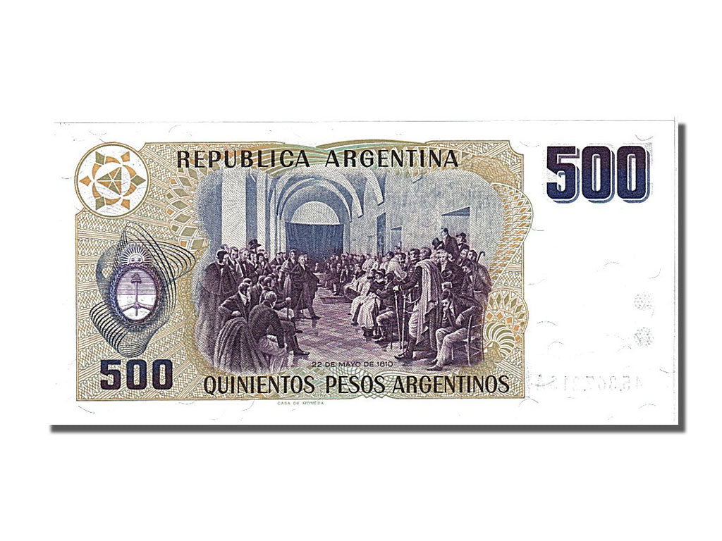 Billete, 500 Pesos Argentinos, 1984, Argentina, UNC