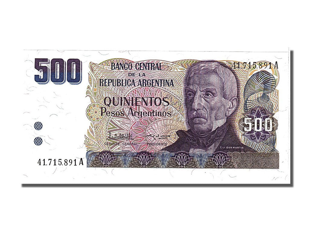 Banknote, Argentina, 500 Pesos Argentinos, 1984, UNC(65-70)