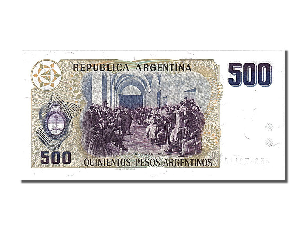 Banknote, Argentina, 500 Pesos Argentinos, 1984, UNC(65-70)