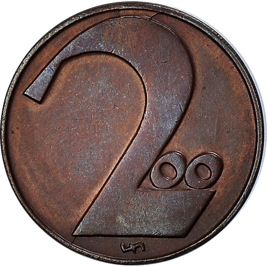 Moneda, Austria, 200 Kronen, 1924, MBC, Bronce, KM:2833