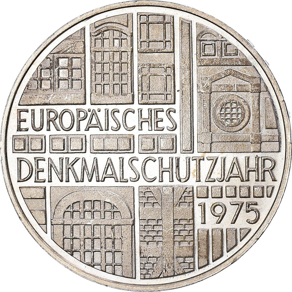 Coin, GERMANY - FEDERAL REPUBLIC, 5 Mark, 1975, Stuttgart, Germany, BE