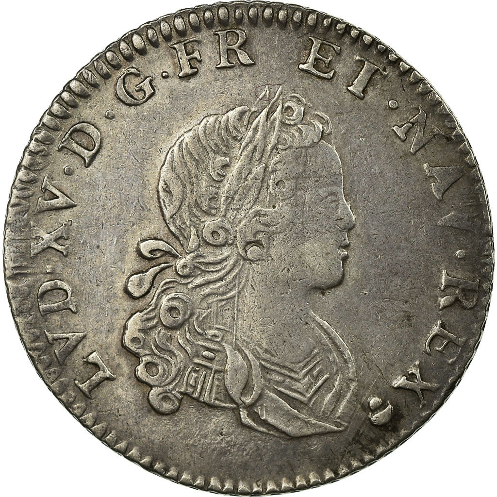 Moneta, Francja, Louis XV, 1/6 Écu (XX – S) de France-Navarre, 20 Sols, 1/6