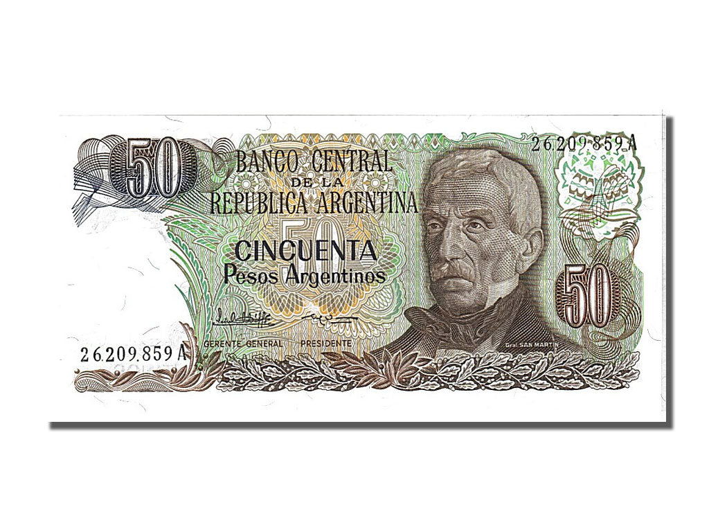 Banknote, Argentina, 50 Pesos Argentinos, 1983, UNC(65-70)
