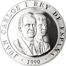 Coin, Spain, Juan Carlos I, 2000 Pesetas, 1990, Madrid, BE, MS(65-70), Silver