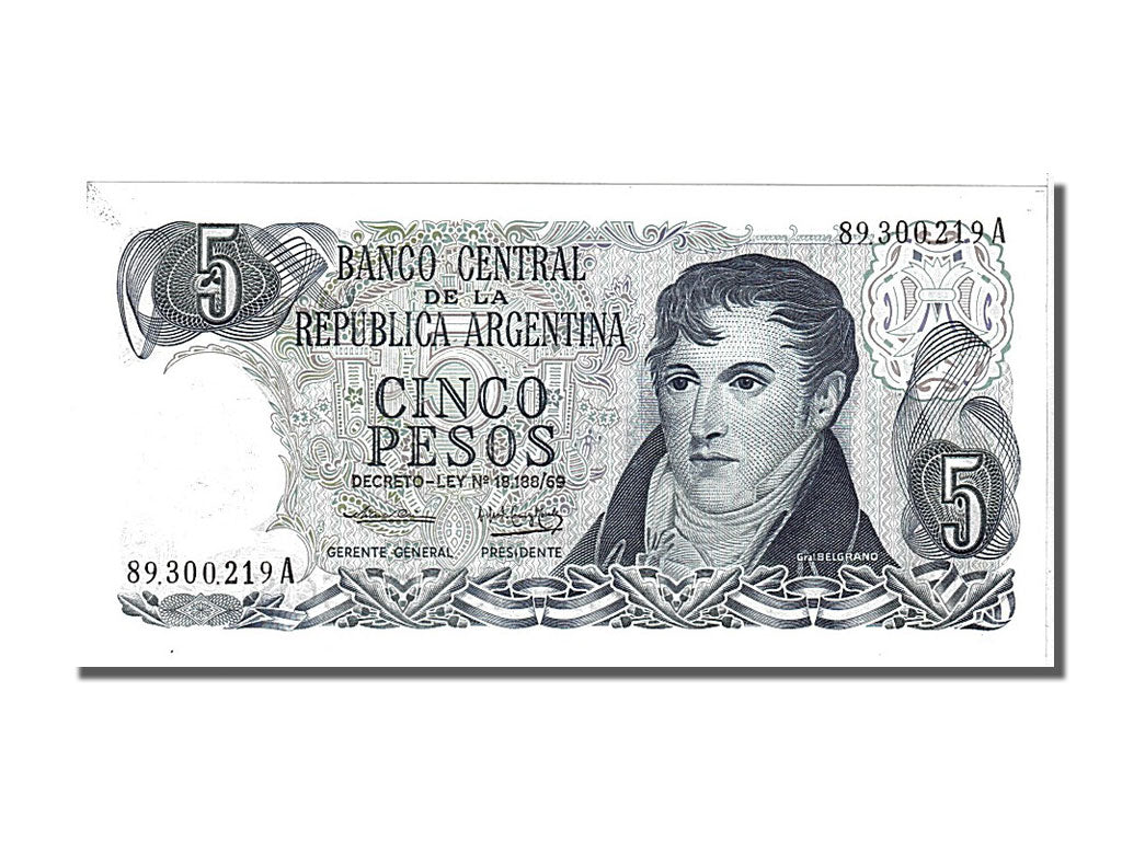 Banknote, Argentina, 5 Pesos, 1974, UNC(65-70)