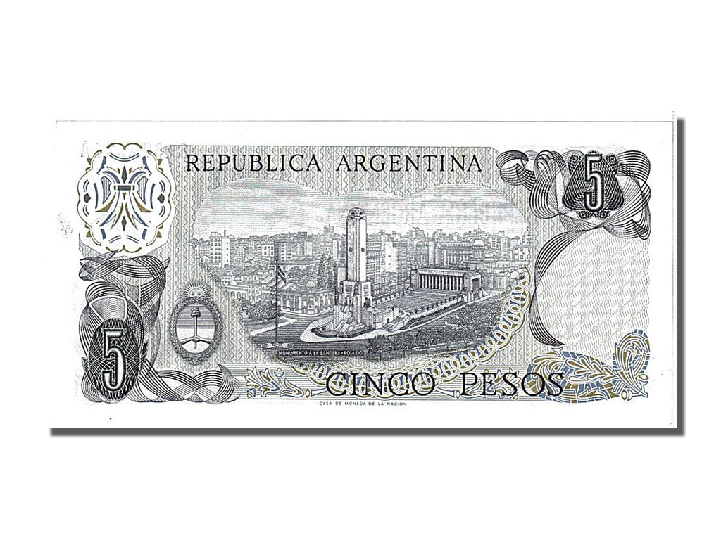 Banconote, Argentina, 5 Pesos, 1974, FDS