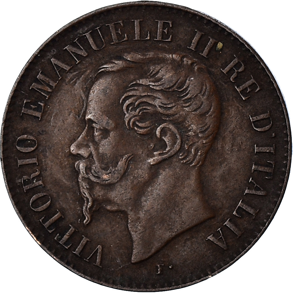 Coin, ITALIAN STATES, 2 Centesimi, 1867, Milan, EF(40-45), Bronze, KM:2.1