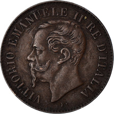 Coin, ITALIAN STATES, 2 Centesimi, 1867, Milan, EF(40-45), Bronze, KM:2.1