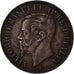 Münze, Italien Staaten, 2 Centesimi, 1867, Milan, SS, Bronze, KM:2.1