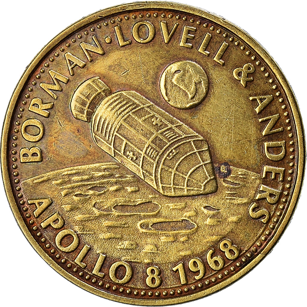 France, Token, Collection Shell, Apollo 8, Sciences & Technologies, 1968
