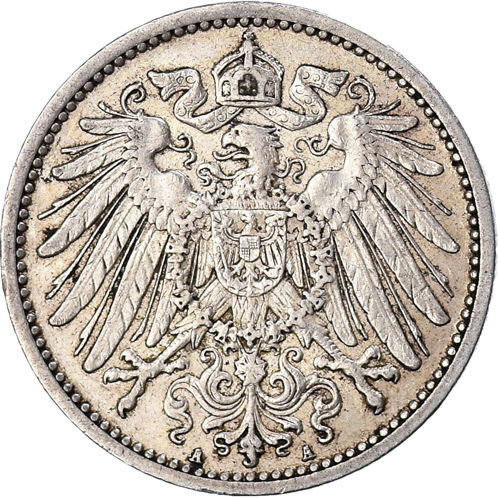 Monnaie, Empire allemand, Wilhelm II, Mark, 1910, Berlin, TTB, Argent, KM:14