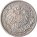 Coin, GERMANY - EMPIRE, 1/2 Mark, 1906, Hambourg, EF(40-45), Silver, KM:17
