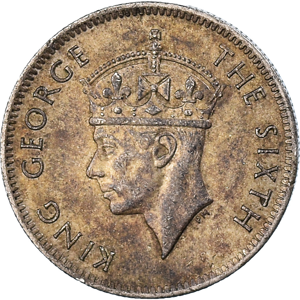 Münze, Mauritius, George VI, 1/4 Rupee, 1951, SS, Kupfer-Nickel, KM:27