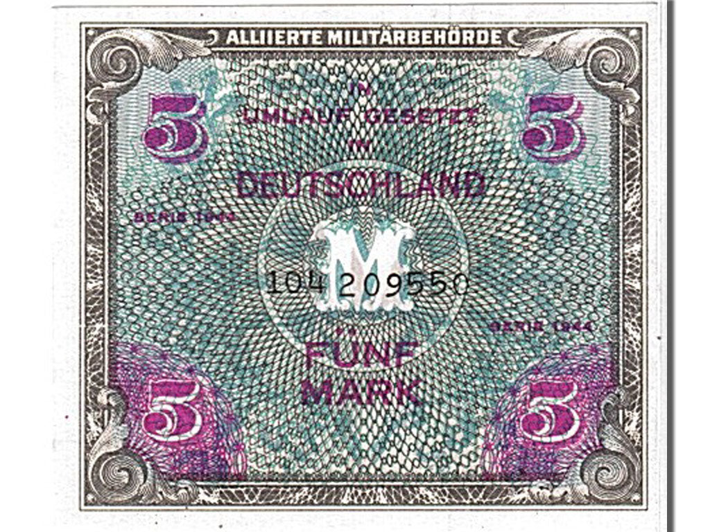 Banknote, Germany, 5 Mark, 1944, UNC(65-70)