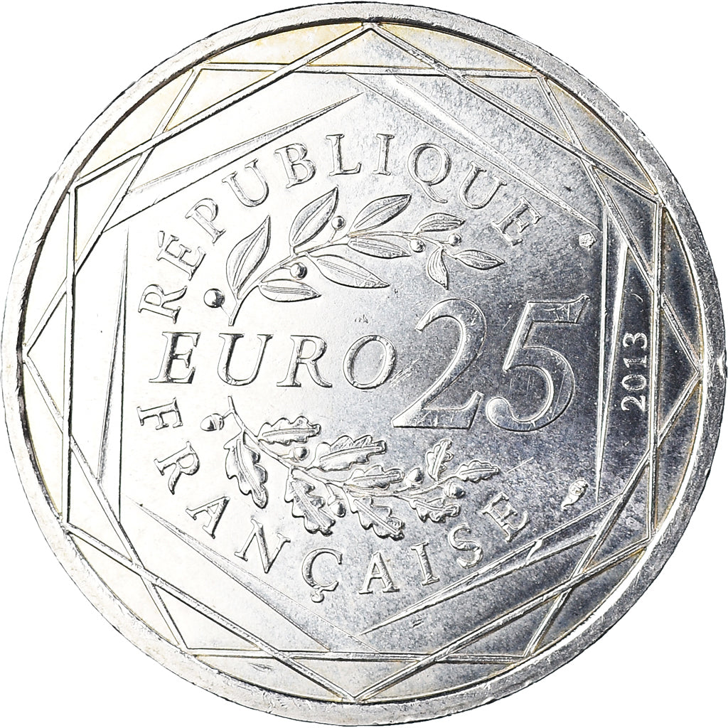 France, 25 Euro, 2013, Respect., MS(63), Silver, Gadoury:EU 650