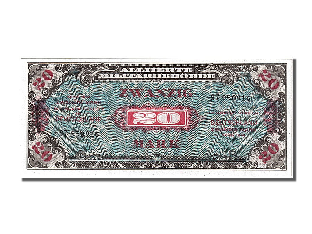 Geldschein, Deutschland, 20 Mark, 1944, UNZ