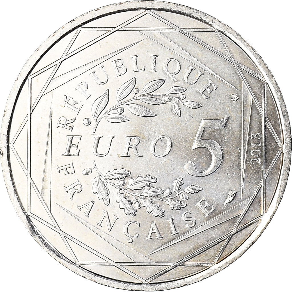 France, 5 Euro, 2013, Liberté., AU(55-58), Silver, Gadoury:EU645