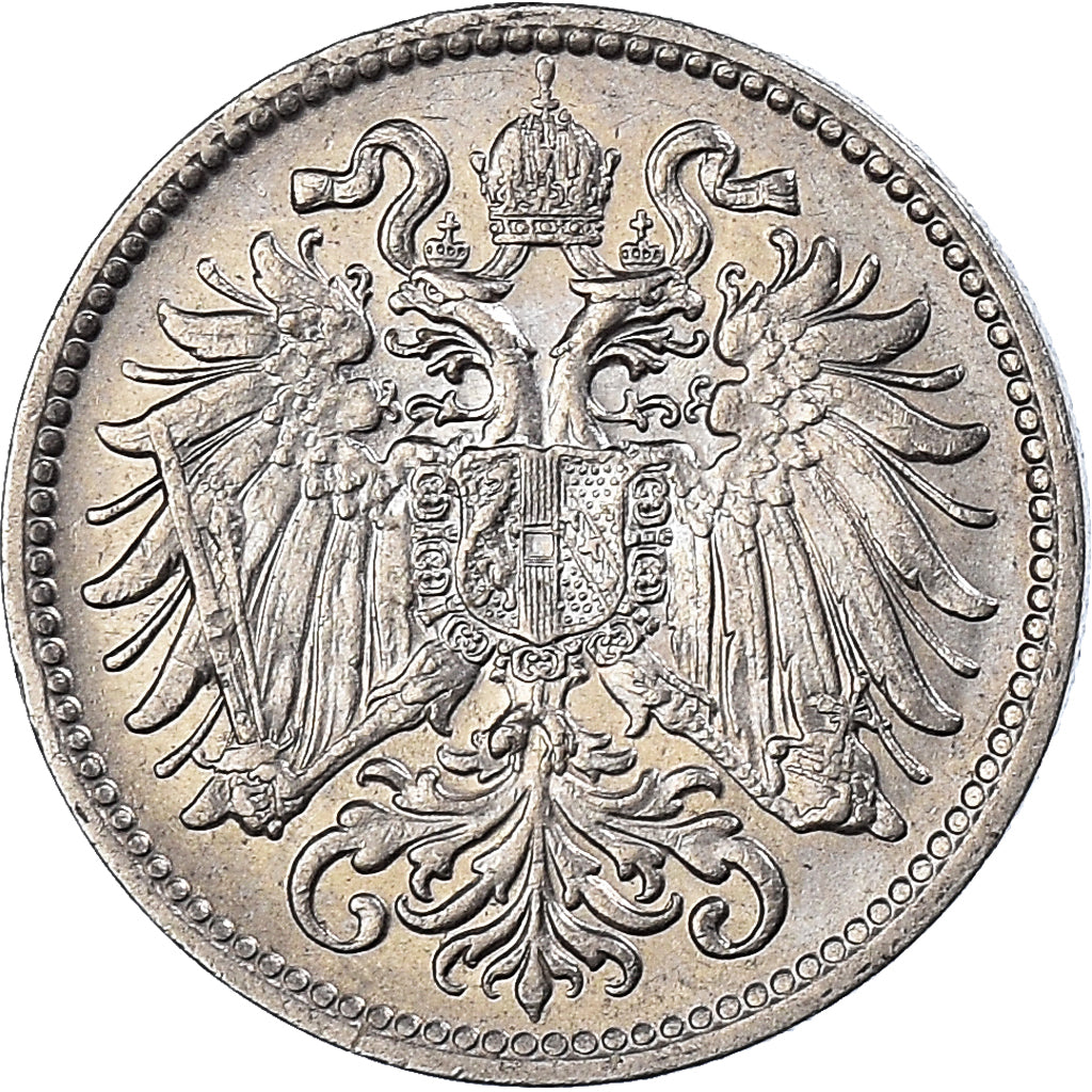 Moneta, Austria, Franz Joseph I, 10 Heller, 1910, BB, Nichel, KM:2802