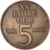 Moneta, REPUBBLICA DEMOCRATICA TEDESCA, 5 Mark, 1969, BB, Nichel-bronzo, KM:22.1