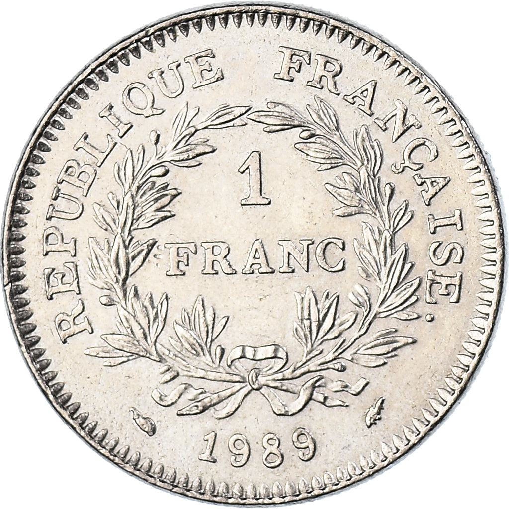 Moneta, Francia, 1 Franc, 1989, BB, Nichel, KM:967, Gadoury:477