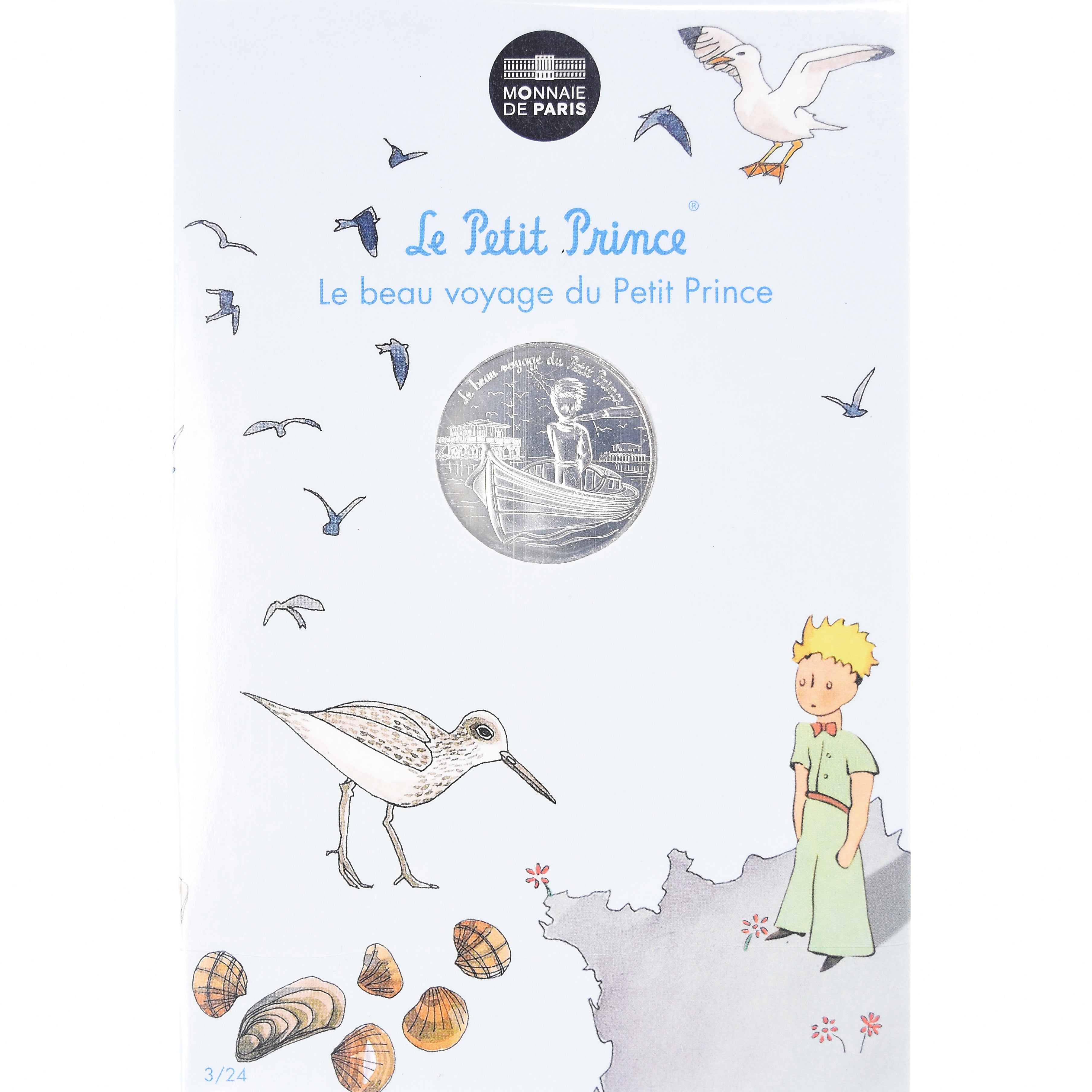 France, Monnaie de Paris, 10 Euro, Le Petit Prince (Baie d'Arcachon), 2016