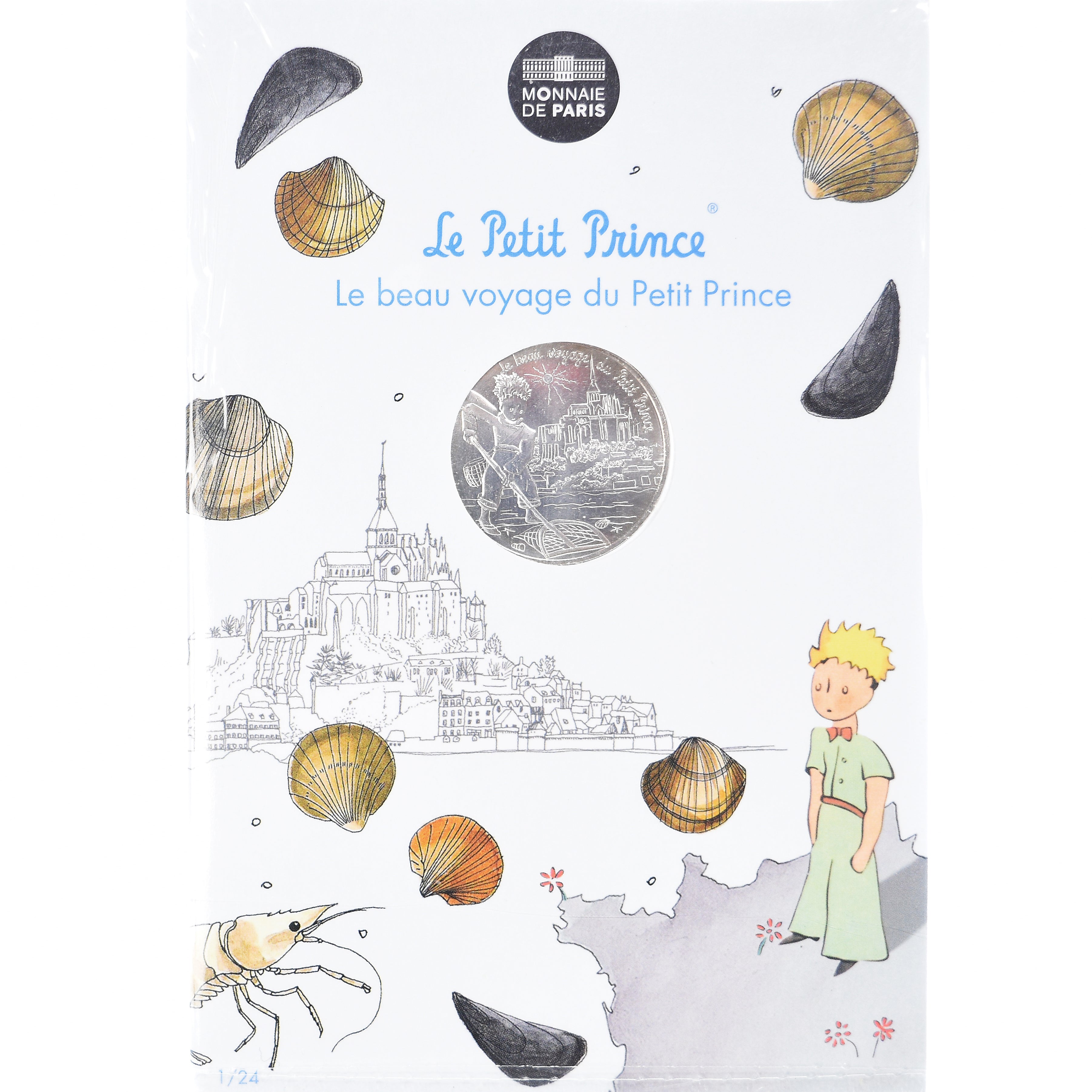 Francia, Monnaie de Paris, 10 Euro, Le Petit Prince (Mont Saint-Michel), 2016