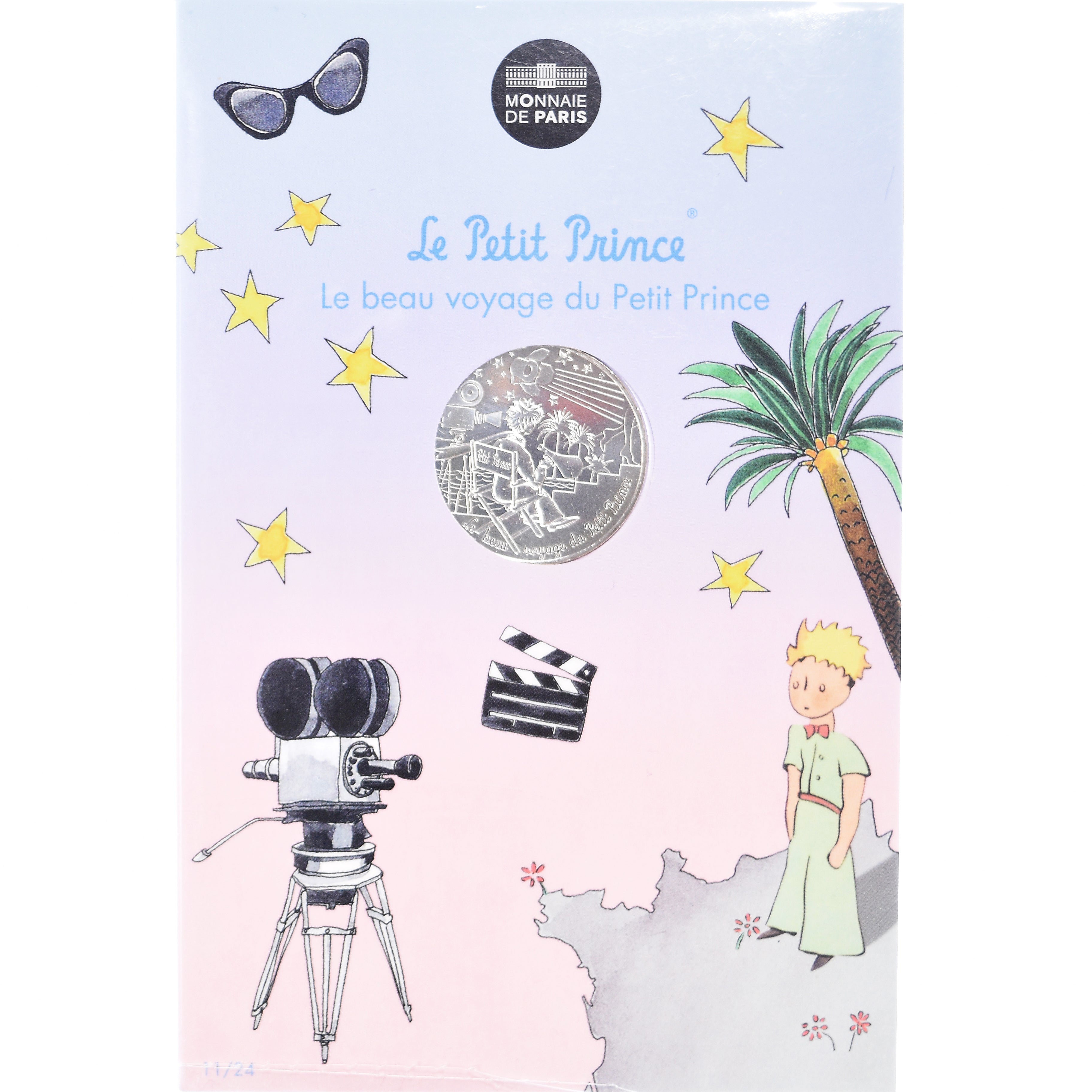 France, Monnaie de Paris, 10 Euro, Le Petit Prince (fait du cinéma), 2016