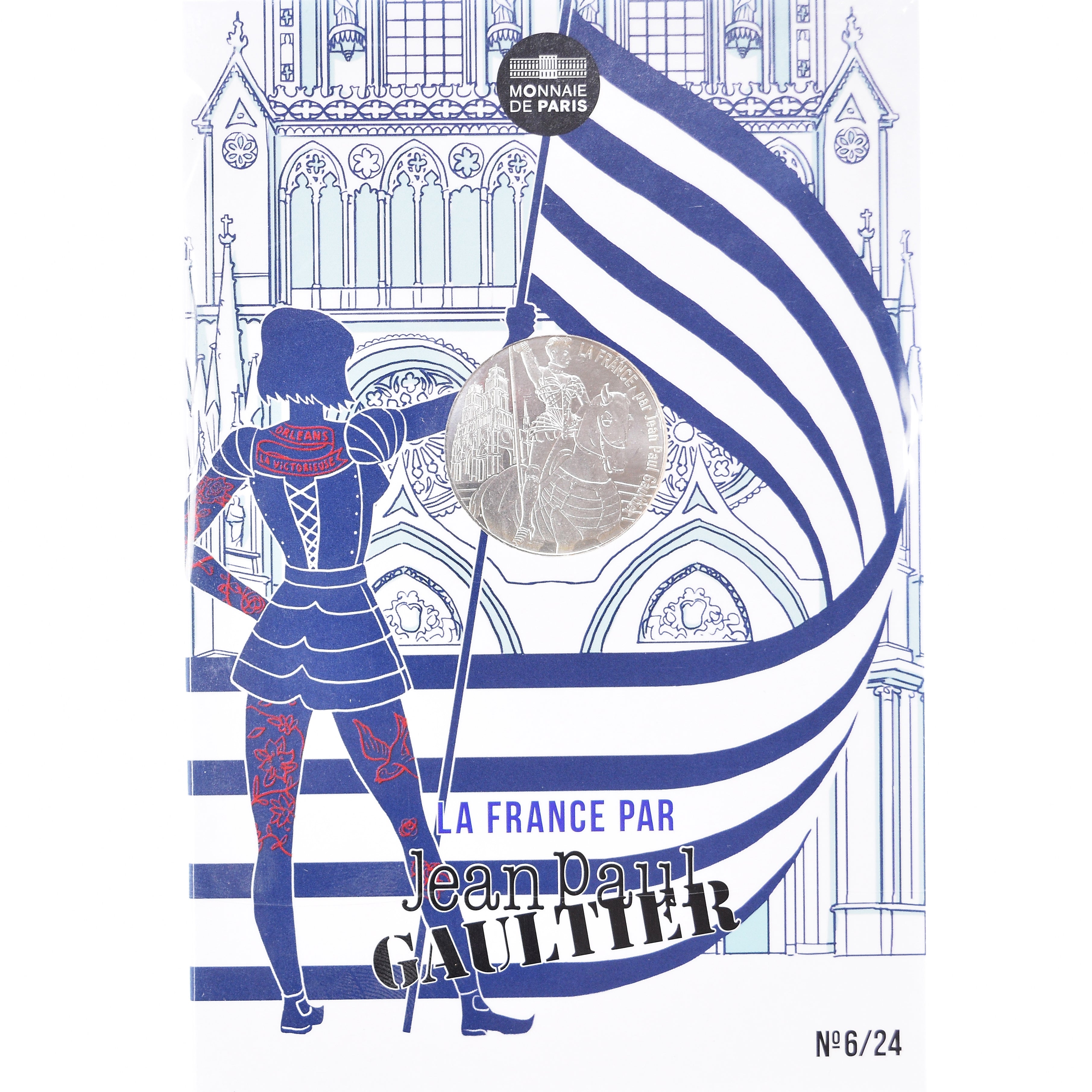 Francia, 10 Euro, Jean Paul Gaultier, 2017, FDC, Argento, Gadoury:EU892