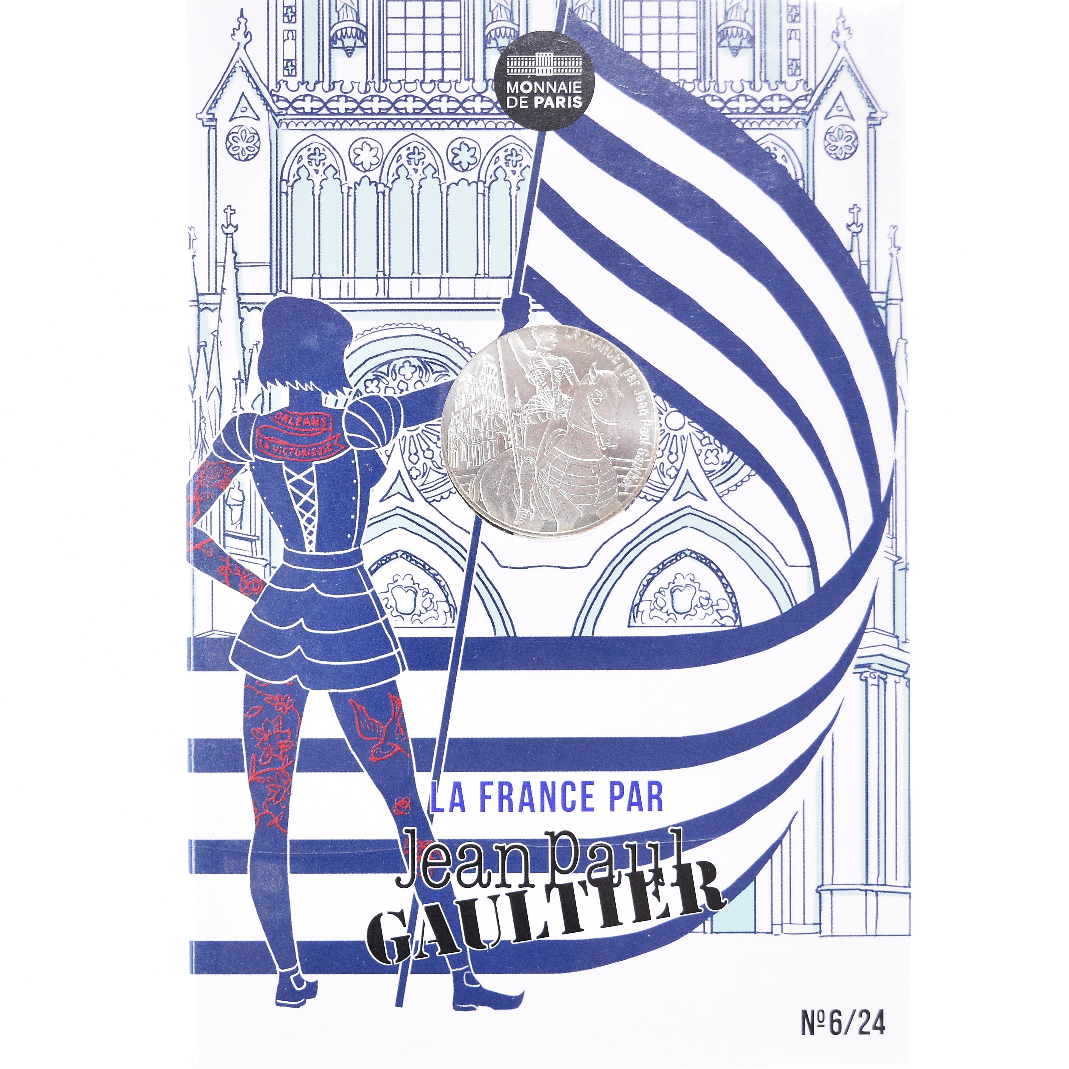 France, 10 Euro, Jean Paul Gaultier, 2017, FDC, Argent, Gadoury:EU892
