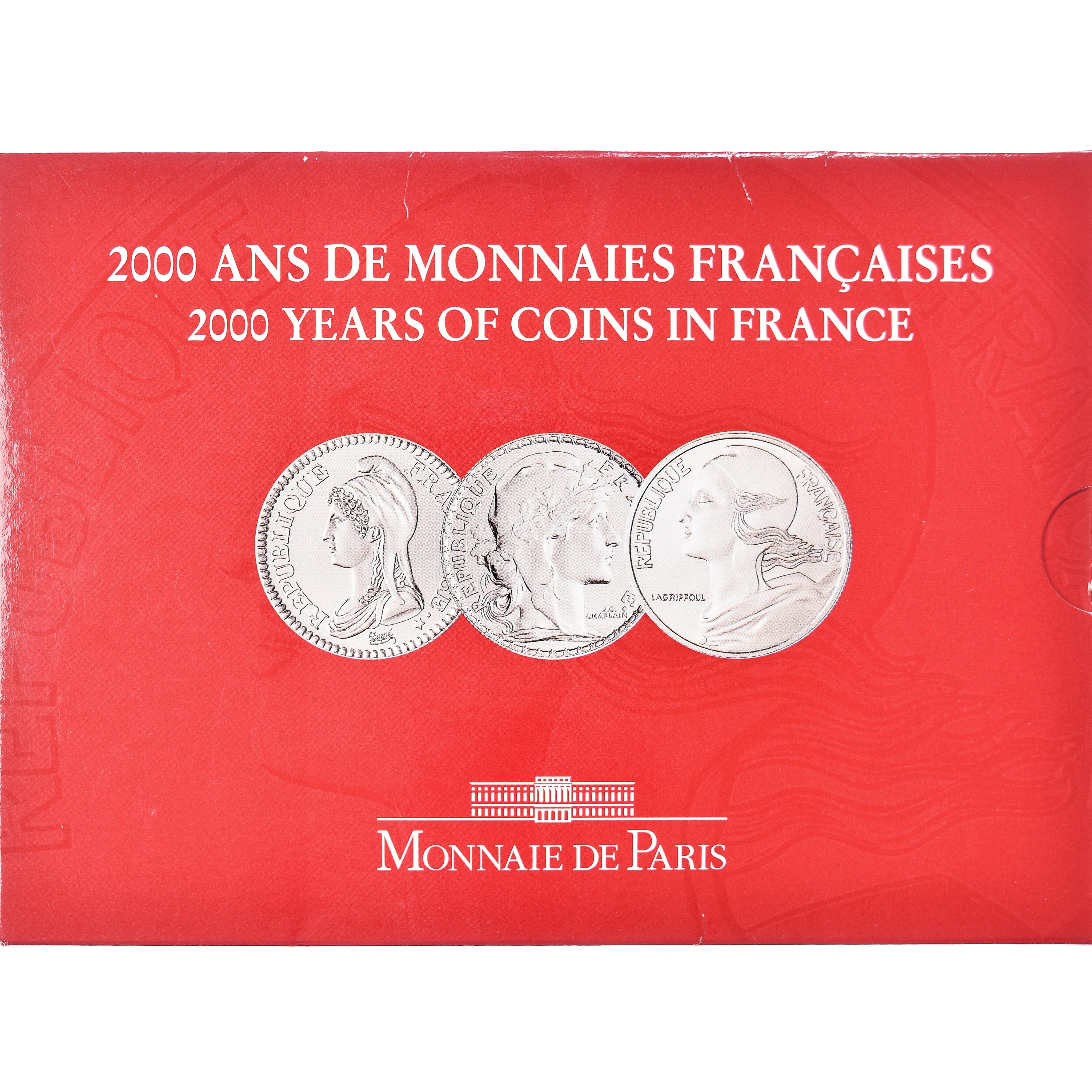 France, Coffret 3x 5 Francs, 2000 Ans de Monnaies Françaises (3/3), 2000, BU