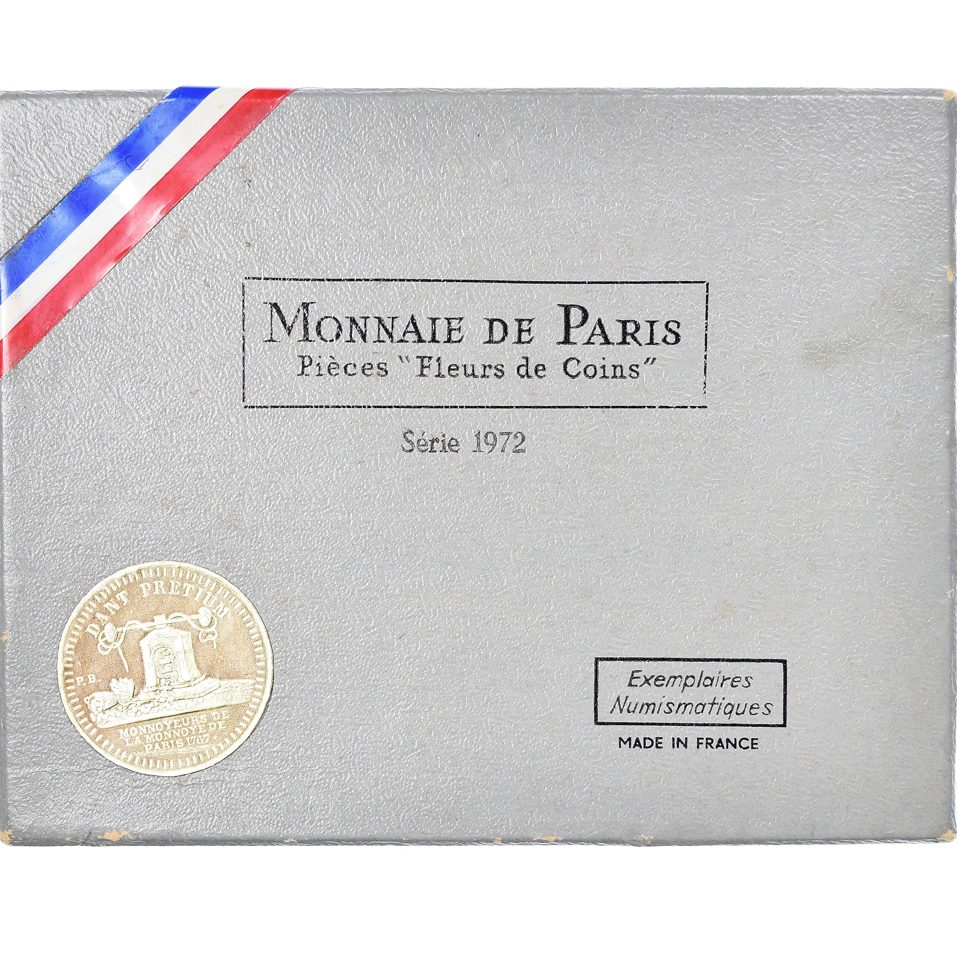 France, Set 1 c. - 10 frs., Série FDC, 1972, Monnaie de Paris, MS(65-70)