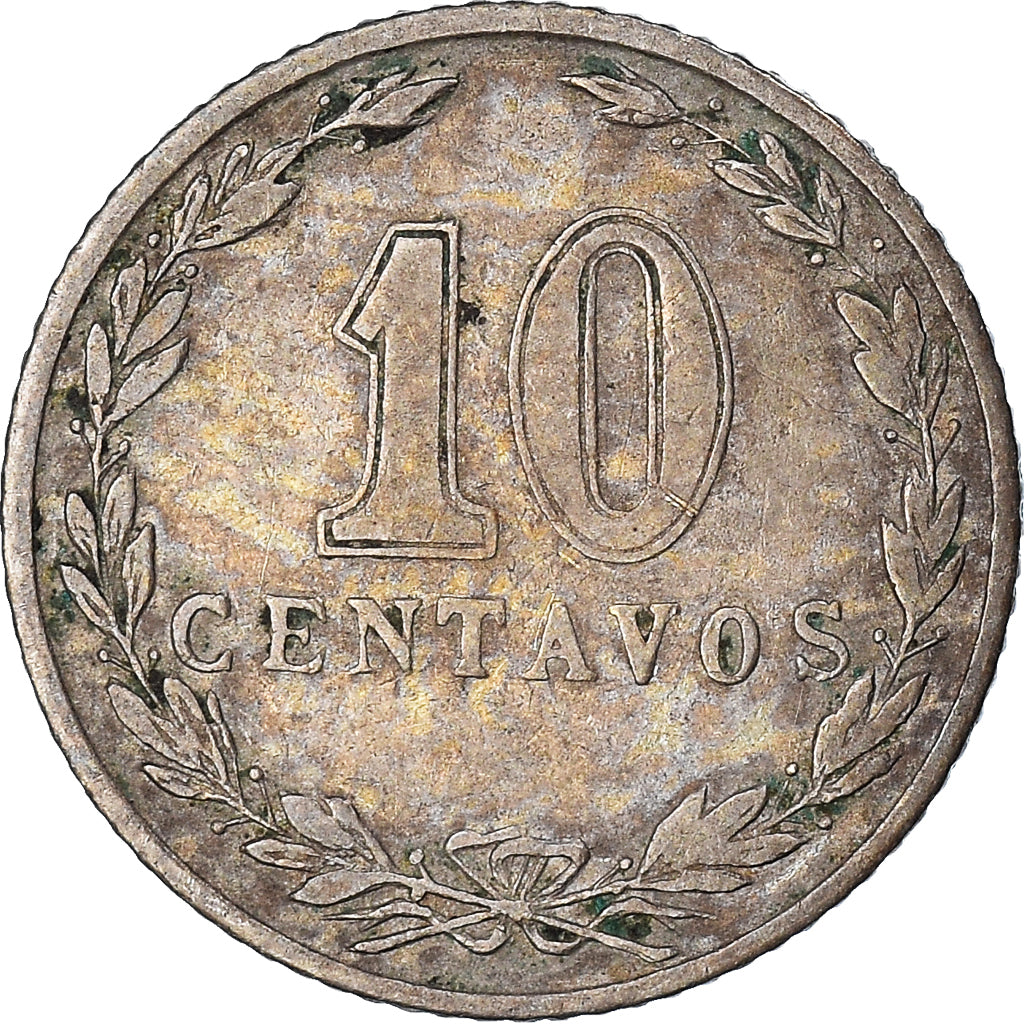 Coin, Argentina, 10 Centavos, 1909, EF(40-45), Copper-nickel, KM:35