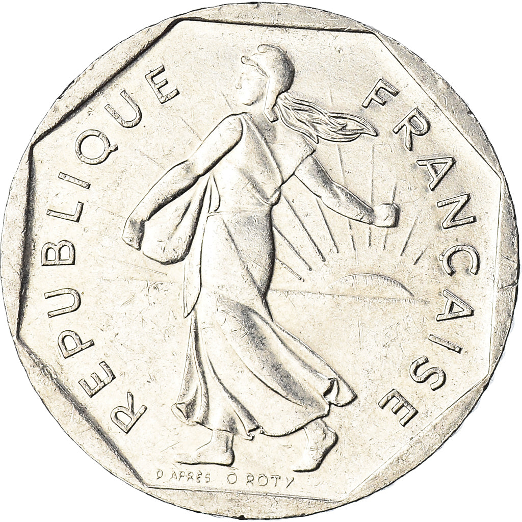 Moneta, Francia, Semeuse, 2 Francs, 2000, Paris, O.Roty, BB, Nichel, KM:942.2