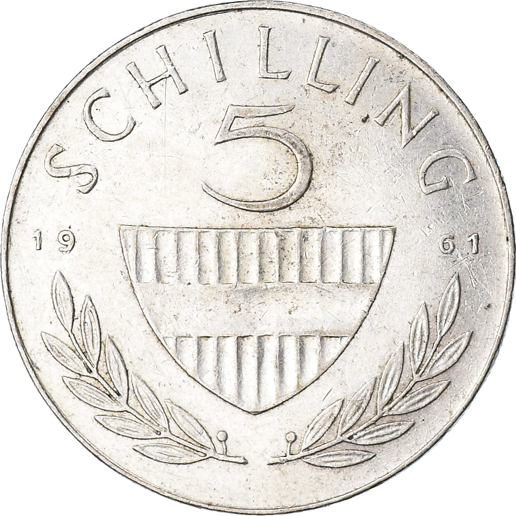 Moneta, Austria, 5 Schilling, 1961, BB, Argento, KM:2889