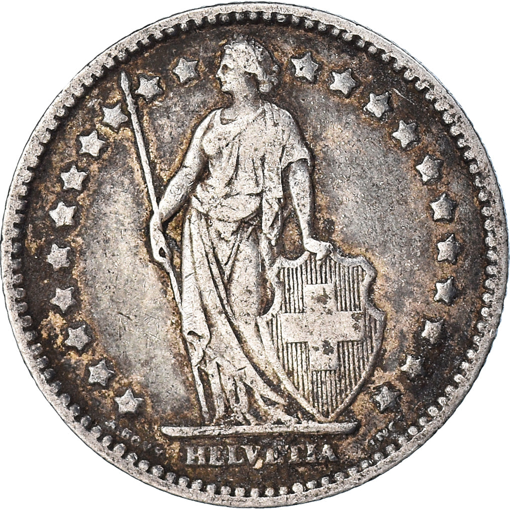 Monnaie, Suisse, Franc, 1908, Bern, TB, Argent, KM:24