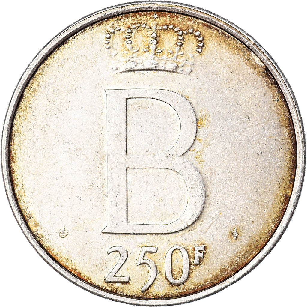 Moneta, Belgio, 250 Francs, 250 Frank, 1976, BB, Argento, KM:157.1